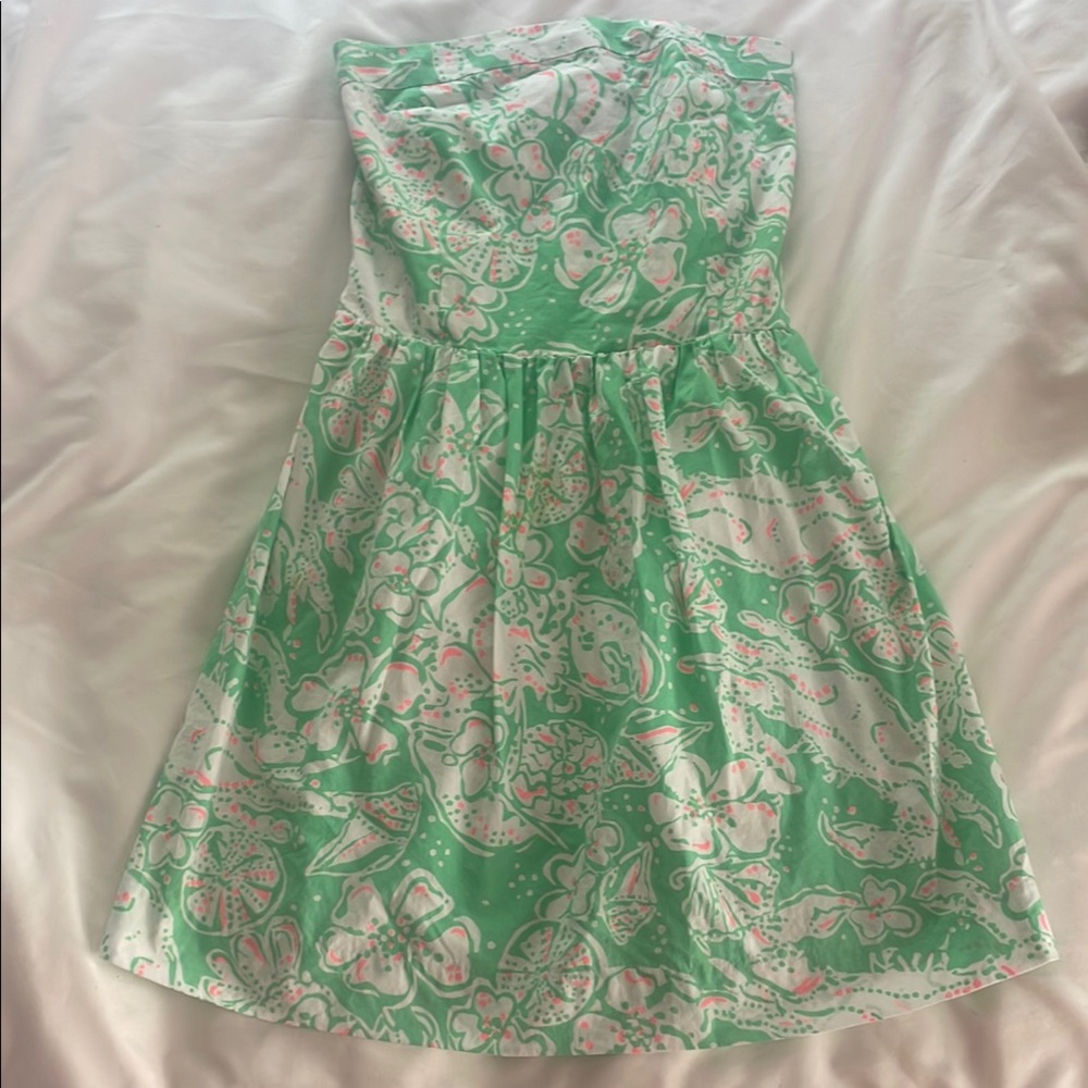 Strapless lily Pulitzer dress size XS
